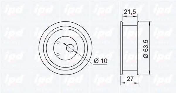 IPD 14-0831 Tensioner pulley, timing belt 140831