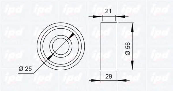 IPD 14-0902 Tensioner pulley, timing belt 140902