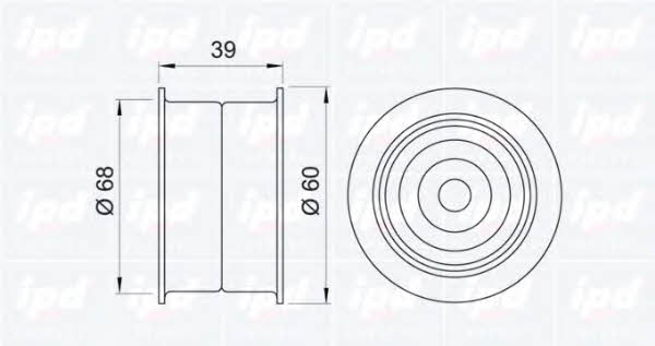 IPD 15-0193 Tensioner pulley, timing belt 150193