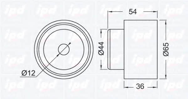 IPD 15-0248 Tensioner pulley, timing belt 150248