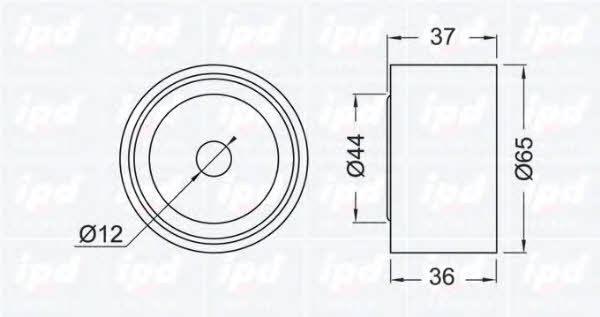 IPD 15-0249 Tensioner pulley, timing belt 150249