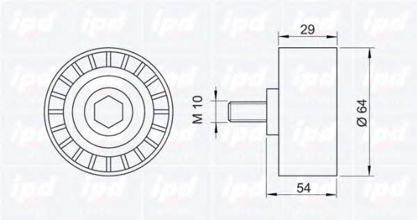 IPD 15-0271 Tensioner pulley, timing belt 150271
