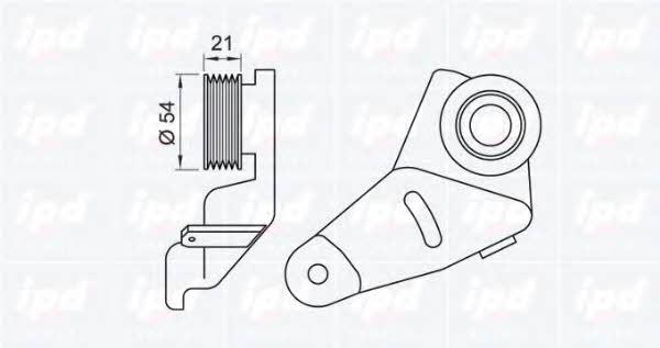 IPD 15-0325 V-ribbed belt tensioner (drive) roller 150325