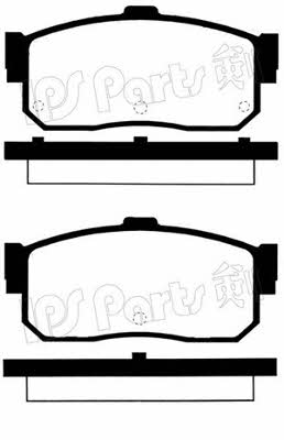 Ips parts IBR-1127 Brake Pad Set, disc brake IBR1127