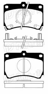 Ips parts IBD-1326 Brake Pad Set, disc brake IBD1326