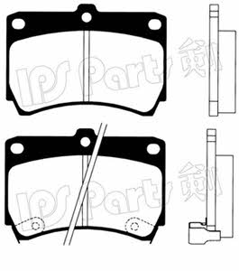 Ips parts IBD-1341 Brake Pad Set, disc brake IBD1341