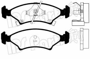 Ips parts IBD-1398 Brake Pad Set, disc brake IBD1398