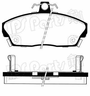 Ips parts IBD-1427 Brake Pad Set, disc brake IBD1427