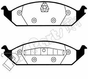 Ips parts IBD-1093 Brake Pad Set, disc brake IBD1093