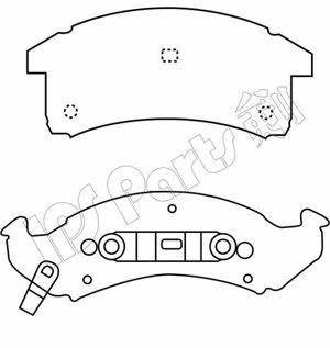 Ips parts IBD-1098 Brake Pad Set, disc brake IBD1098