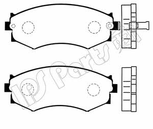 Ips parts IBD-1142 Brake Pad Set, disc brake IBD1142