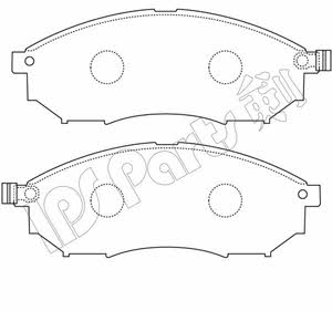 Ips parts IBD-1169 Brake Pad Set, disc brake IBD1169