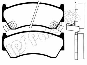 Ips parts IBD-1191 Brake Pad Set, disc brake IBD1191