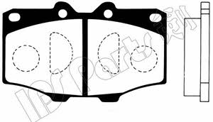 Ips parts IBD-1236 Brake Pad Set, disc brake IBD1236