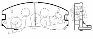 Ips parts IBD-1249 Brake Pad Set, disc brake IBD1249