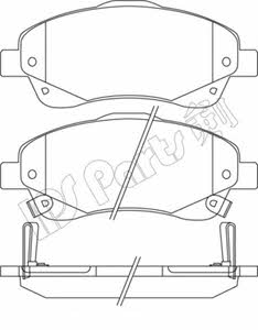 Ips parts IBD-1277 Brake Pad Set, disc brake IBD1277