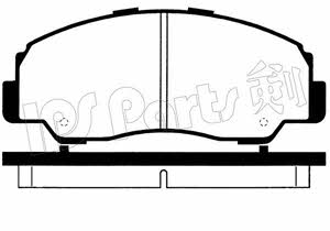 Ips parts IBD-1607 Brake Pad Set, disc brake IBD1607