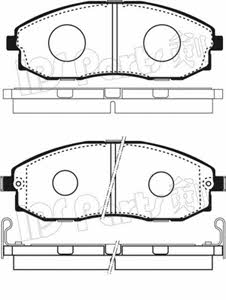 Ips parts IBD-1H02 Brake Pad Set, disc brake IBD1H02