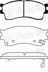Ips parts IBD-1K07 Brake Pad Set, disc brake IBD1K07