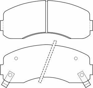 Ips parts IBD-1K11 Brake Pad Set, disc brake IBD1K11