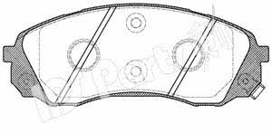 Ips parts IBD-1K18 Brake Pad Set, disc brake IBD1K18