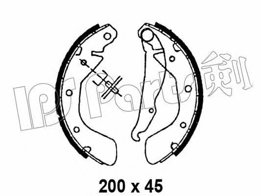Ips parts IBL-4998 Disc brake pad set IBL4998