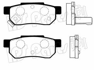 Ips parts IBR-1404 Brake Pad Set, disc brake IBR1404
