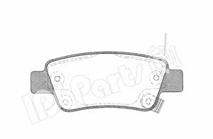 Ips parts IBR-1494 Brake Pad Set, disc brake IBR1494