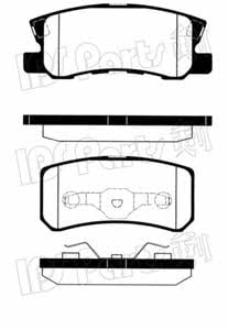 Ips parts IBR-1505 Brake Pad Set, disc brake IBR1505
