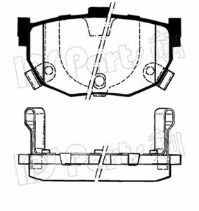 Ips parts IBR-1595 Brake Pad Set, disc brake IBR1595