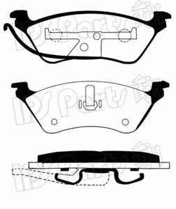 Ips parts IBR-1993 Brake Pad Set, disc brake IBR1993