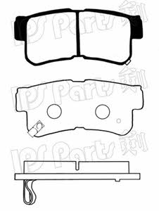 Ips parts IBR-1H04 Brake Pad Set, disc brake IBR1H04