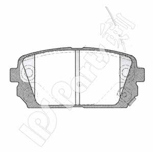 Ips parts IBR-1K10 Brake Pad Set, disc brake IBR1K10