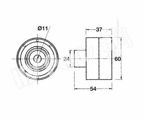 Ips parts ITB-6101 Tensioner pulley, timing belt ITB6101