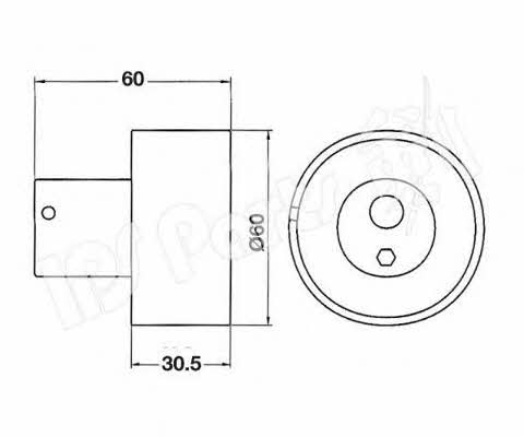 Ips parts ITB-6104 Tensioner pulley, timing belt ITB6104