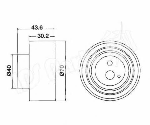Ips parts ITB-6106 Tensioner pulley, timing belt ITB6106