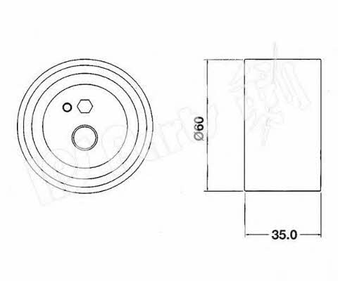 Ips parts ITB-6112 Tensioner pulley, timing belt ITB6112