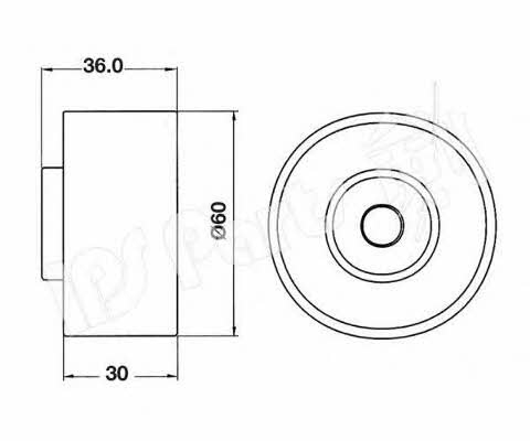 Ips parts ITB-6201 Tensioner pulley, timing belt ITB6201