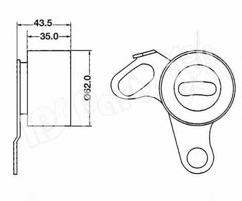 Ips parts ITB-6202 Tensioner pulley, timing belt ITB6202
