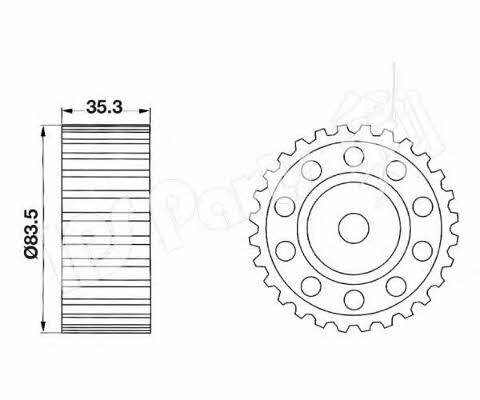 Ips parts ITB-6203 Tensioner pulley, timing belt ITB6203