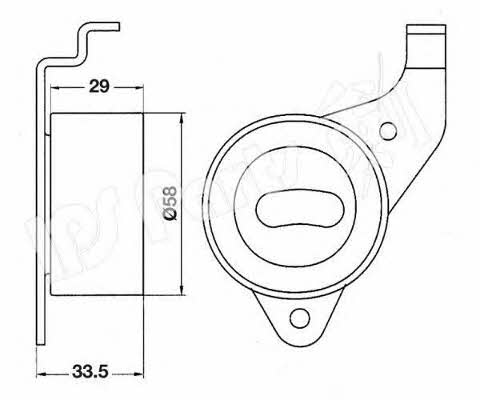 Ips parts ITB-6213 Tensioner pulley, timing belt ITB6213