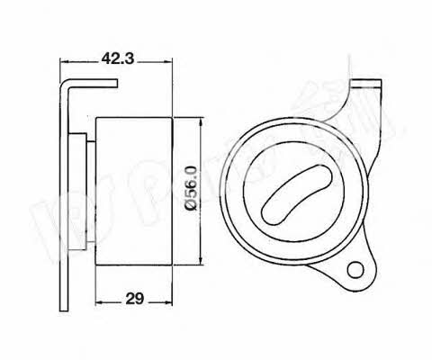 Ips parts ITB-6215 Tensioner pulley, timing belt ITB6215