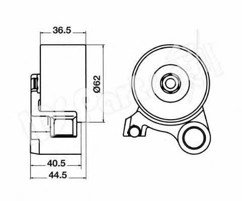 Ips parts ITB-6221 Tensioner pulley, timing belt ITB6221