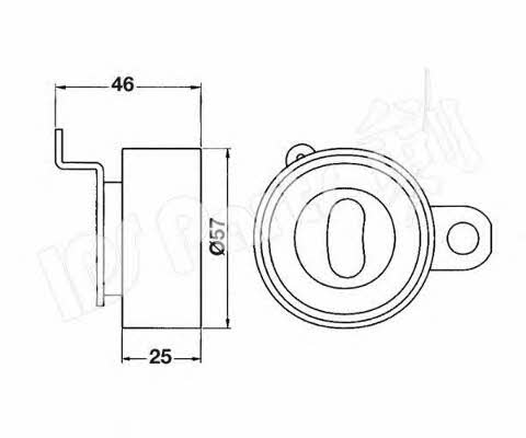 Ips parts ITB-6226 Tensioner pulley, timing belt ITB6226