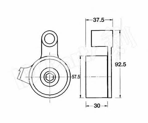 Ips parts ITB-6227 Tensioner pulley, timing belt ITB6227