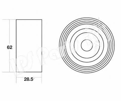 Ips parts ITB-6241 Tensioner pulley, timing belt ITB6241