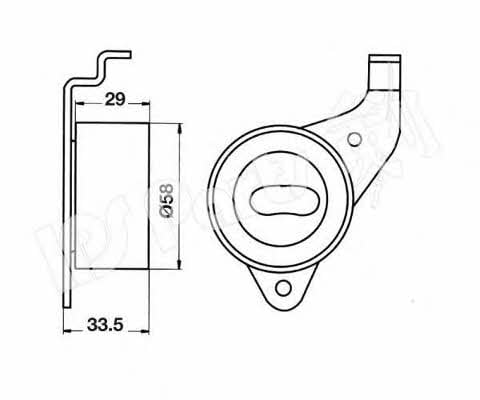 Ips parts ITB-6251 Tensioner pulley, timing belt ITB6251