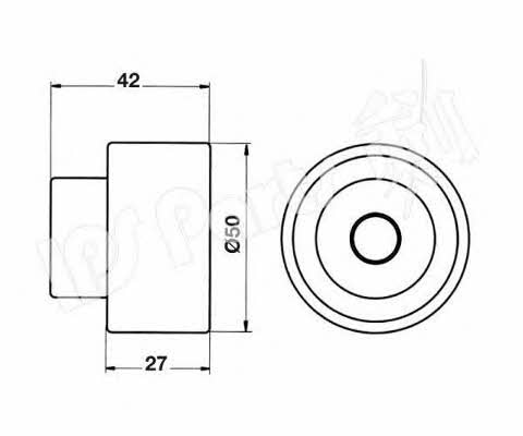 Ips parts ITB-6253 Tensioner pulley, timing belt ITB6253