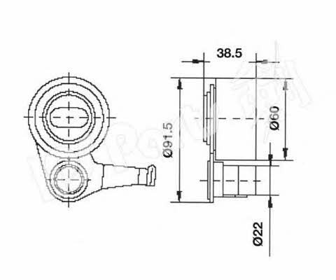 Ips parts ITB-6254 Tensioner pulley, timing belt ITB6254