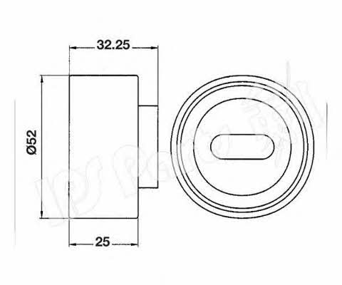 Ips parts ITB-6300 Tensioner pulley, timing belt ITB6300